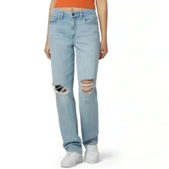 Favorite Daughter The Tommy Mid Rise Boyfriend Distressed Denim Jeans 24 - Picture 1 of 7